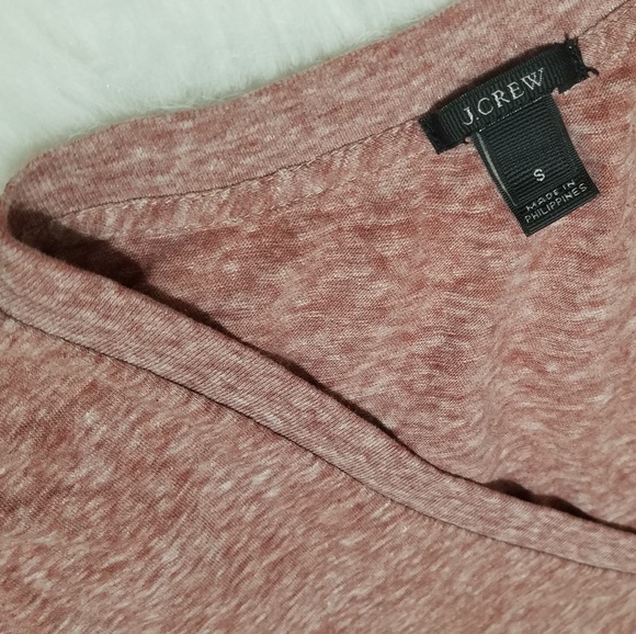 J Crew Red V Neck Tee - Picture 1 of 3